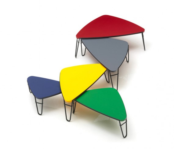 Laqué Cassina Petalo Basse Vert Table Tcu3K1lJF
