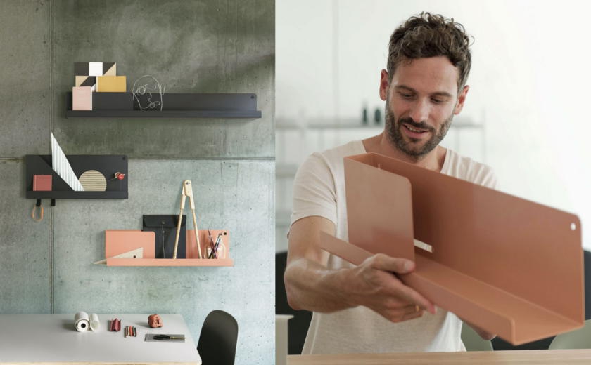 Folded shelves
